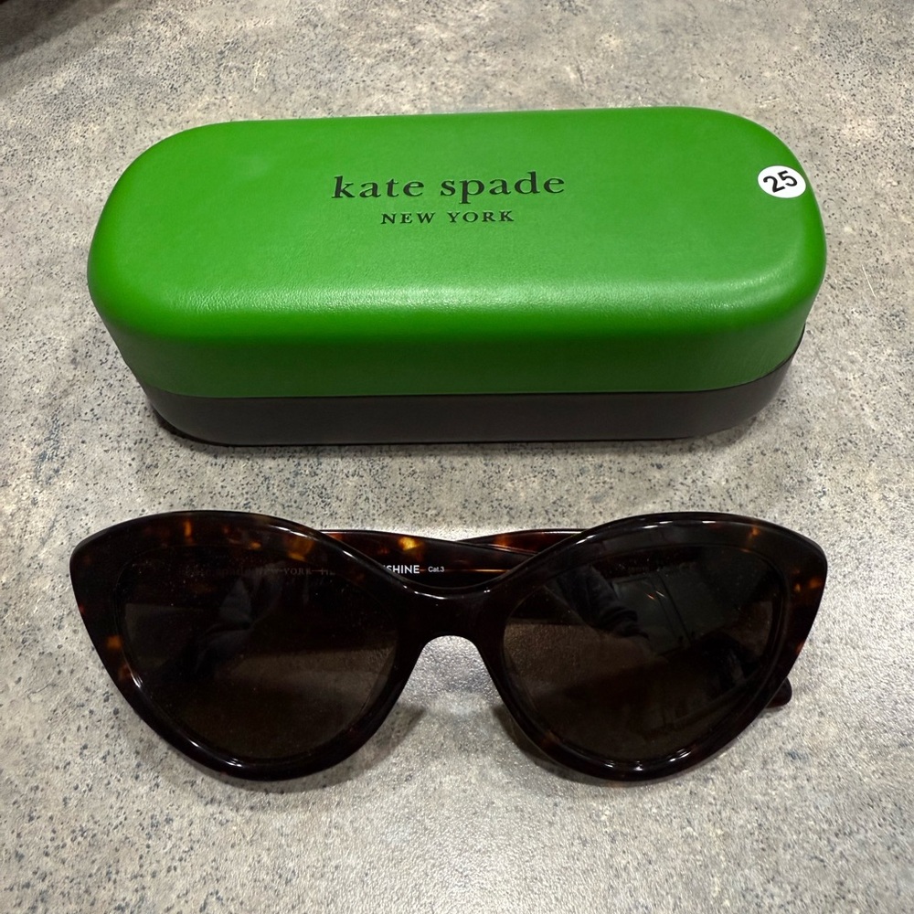 Kate Spade Brown Tortoise Cat Eye Sunglasses